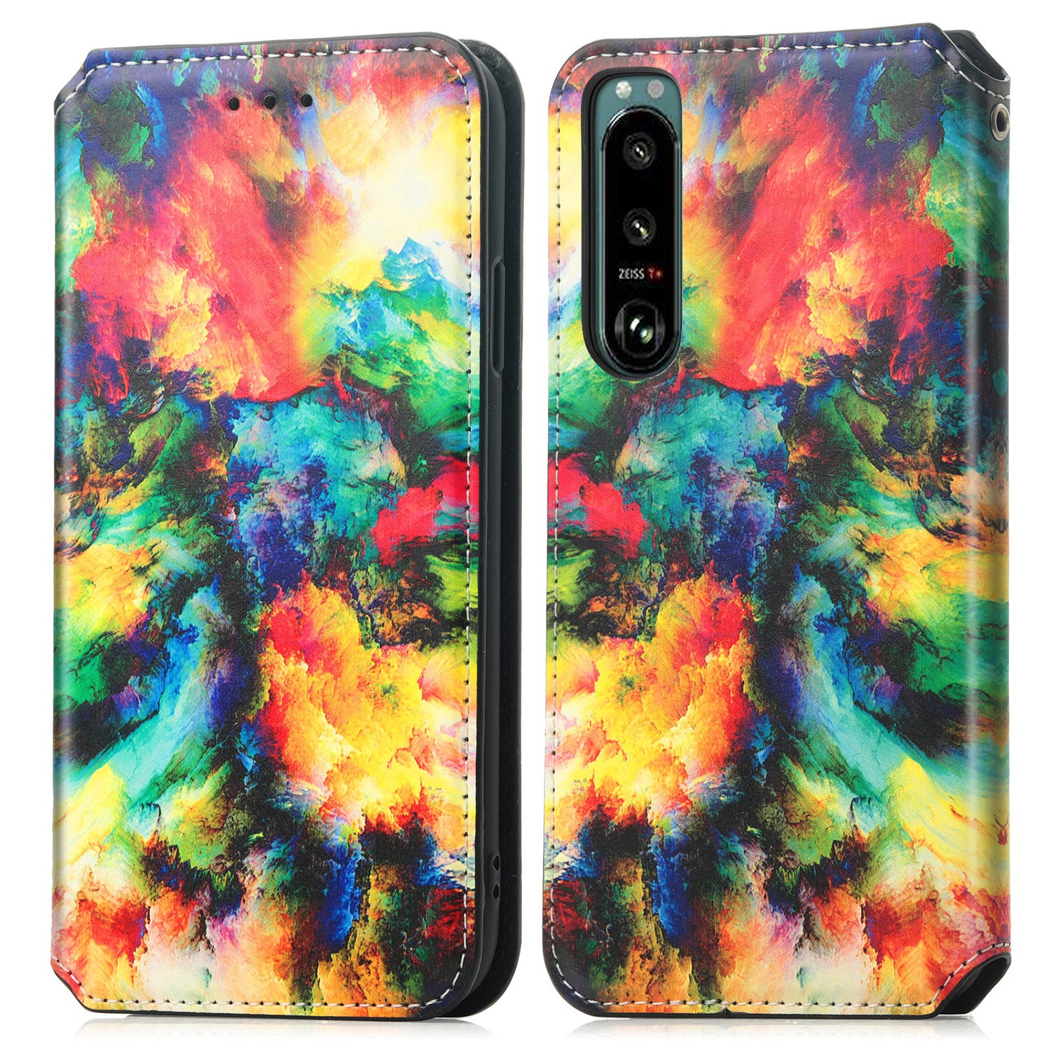 CASENEO 001 Series for Sony Xperia 5 IV 5G Flip Leather Wallet Case Stand RFID Blocking Pattern Printing Magnetic Closure Phone Cover CASENEO 001 Series for Sony Xperia 5 IV 5G Flip Leather Wallet Case Stand RFID Blocking Pattern Printing Magnetic Closure Phone Cover